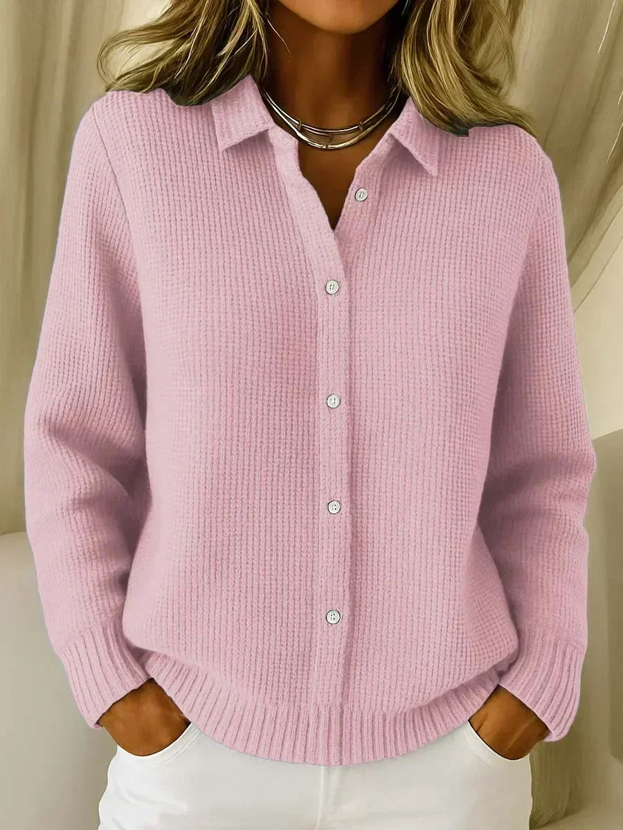 Carmela - Chaqueta de Punto Texturizada con Botones