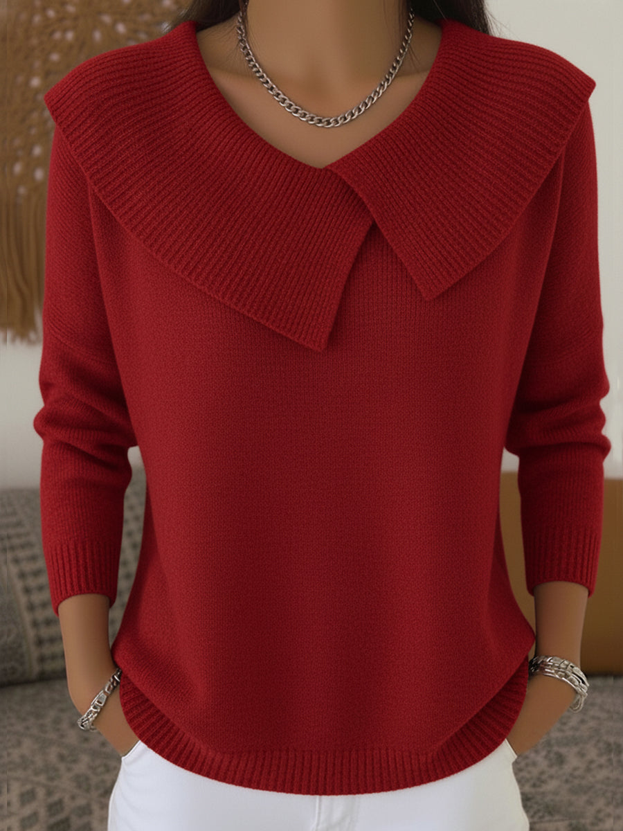 Soledad - Jersey Cálido con Cuello Vuelto