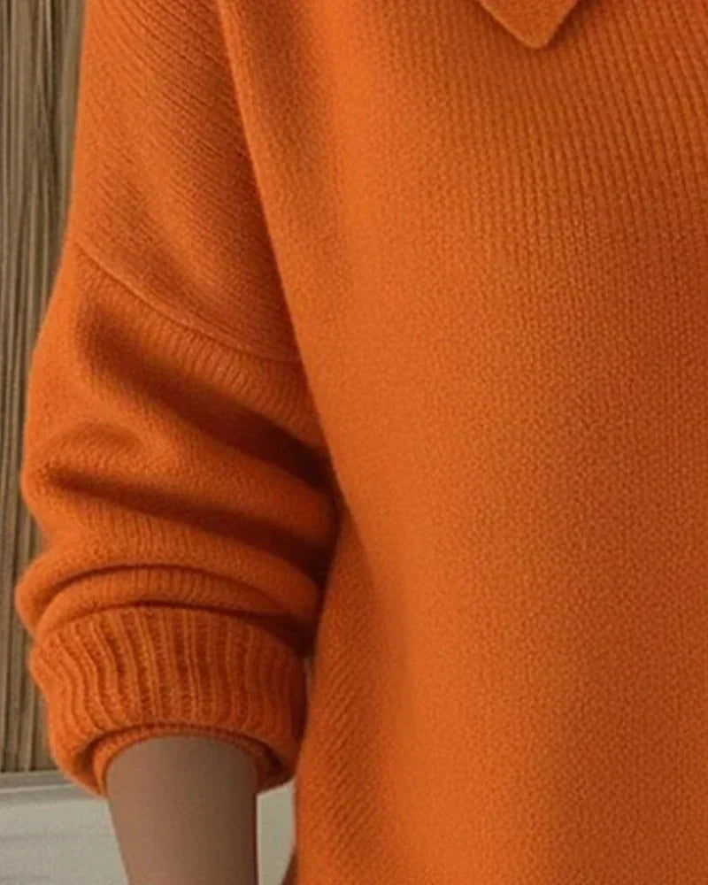 Vega - Chaqueta de Punto con Cuello Camisero