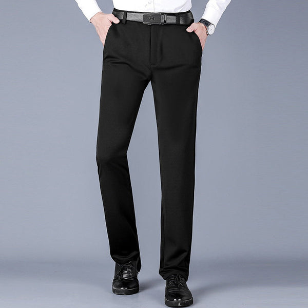 Pantalón slim para hombre de vestir con corte recto elegante