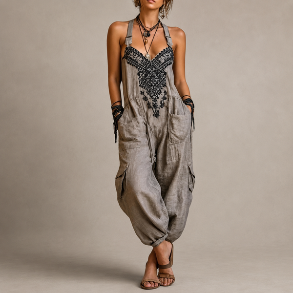 Ludovica - Mono boho con pantalón harem
