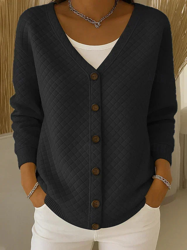 Leonor - Chaqueta de Punto Acolchada con Botones