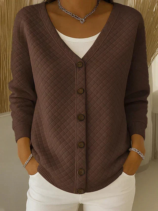Leonor - Chaqueta de Punto Acolchada con Botones