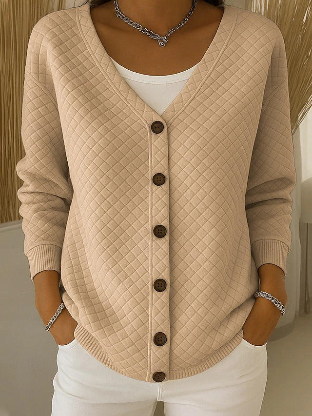 Leonor - Chaqueta de Punto Acolchada con Botones