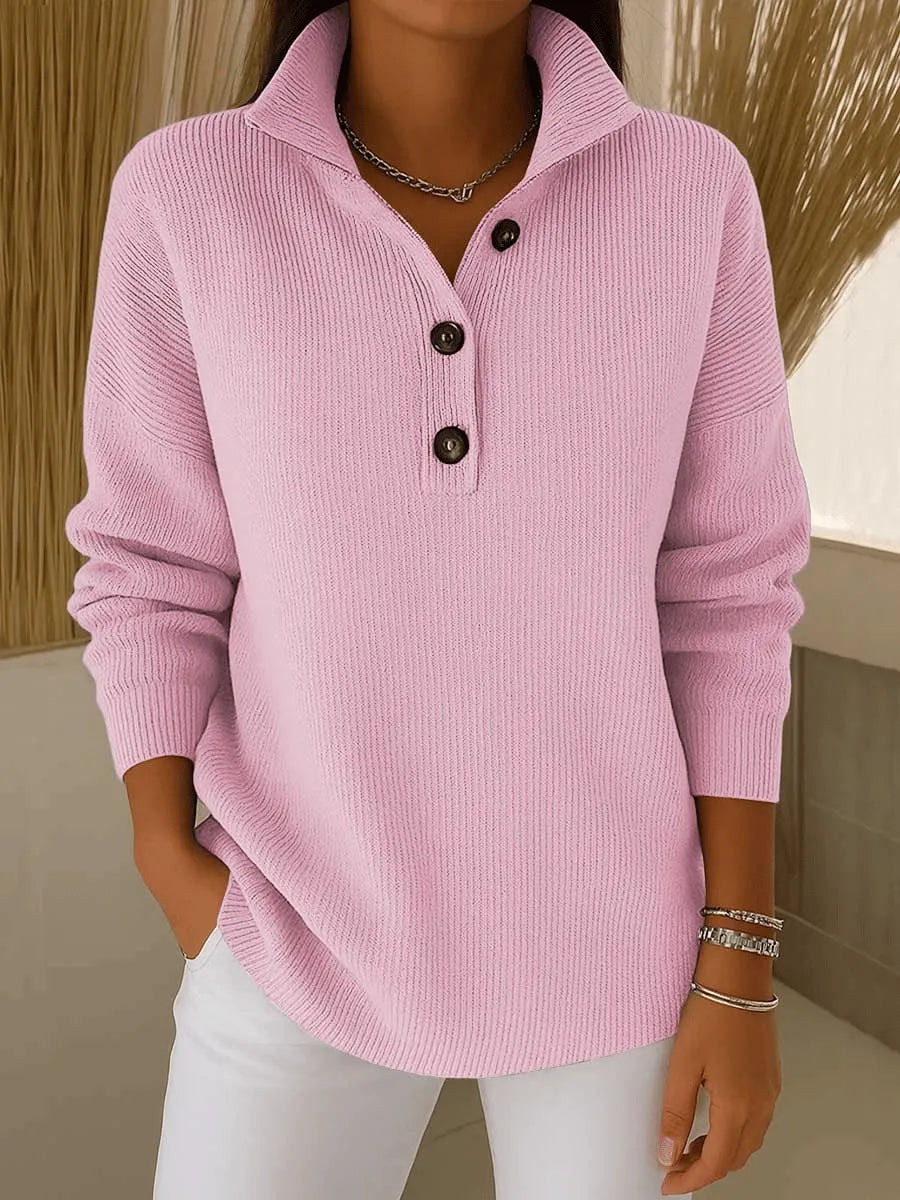 Amparo - Jersey Polo con Cuello de Pico