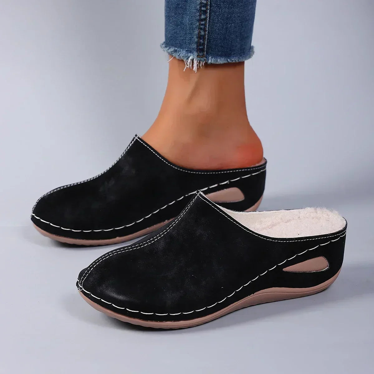 Zapatillas ortopédicas mujer para casa con soporte cómodo – estilo casual confort