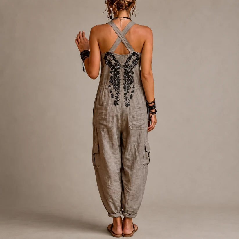 Ludovica - Mono boho con pantalón harem